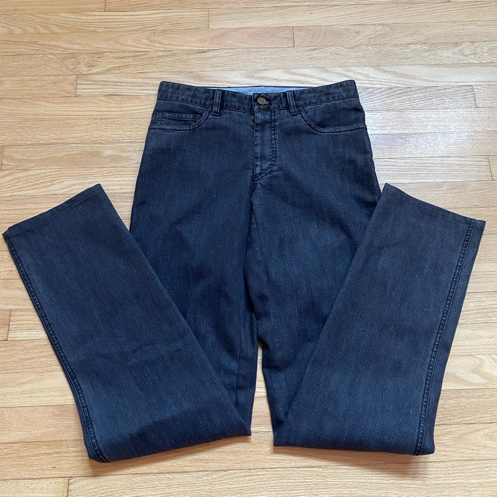 Brioni Straight Leg Black Pants